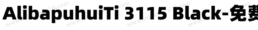 AlibapuhuiTi 3115 Black字体转换